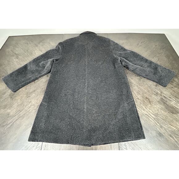 Anne Klein Black Wool Mohair Blend Overcoat Coat Women's Size 14 WPL 7888 - Picture 7 of 11